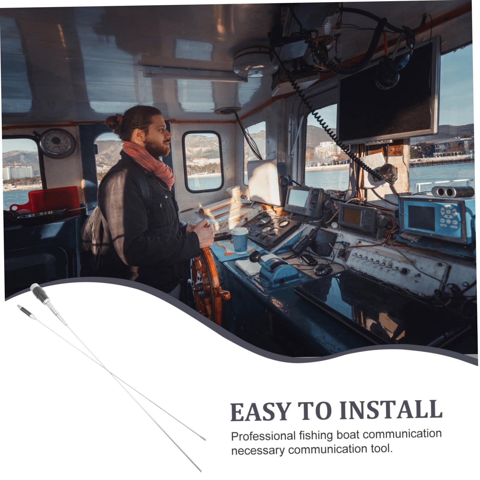 Toyvian 4 Pièces Antenne CB Rétractable pour Radio Optimise la Transmission pour Bateaux et Installation Facile Durable et Polyvalente