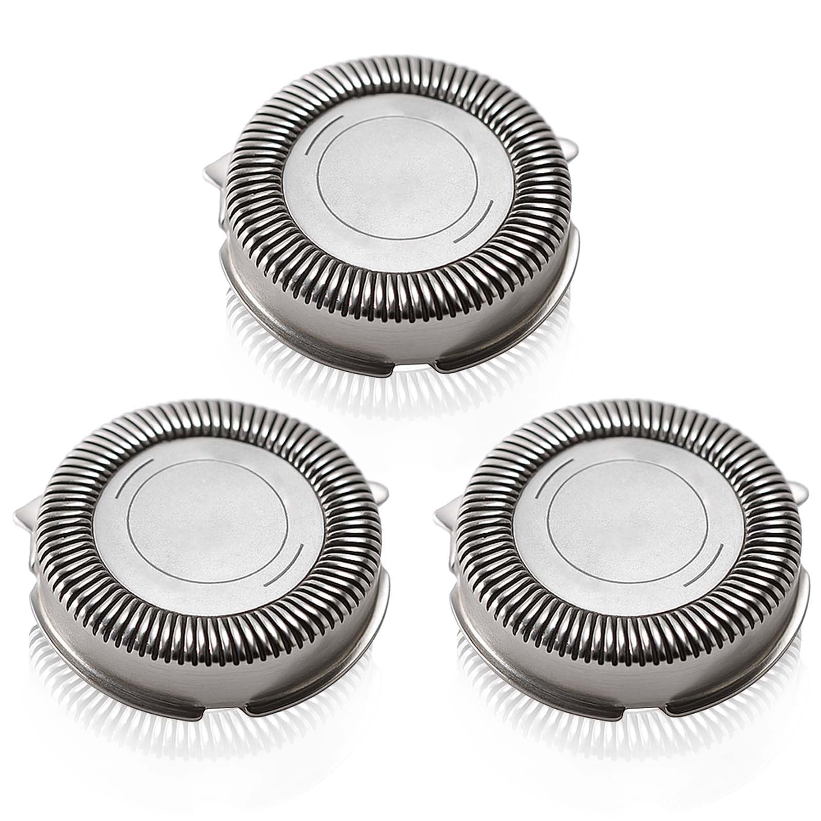 SH30/SH50 Cabezales de Recambio, 3 Cabezales de Recambio para Philips Series 5000/3000/2000/1000/S5000/XZ580, Recambios Afeitadora para Philips Sistema de Rotación 360° Materiales de Alta Calidad