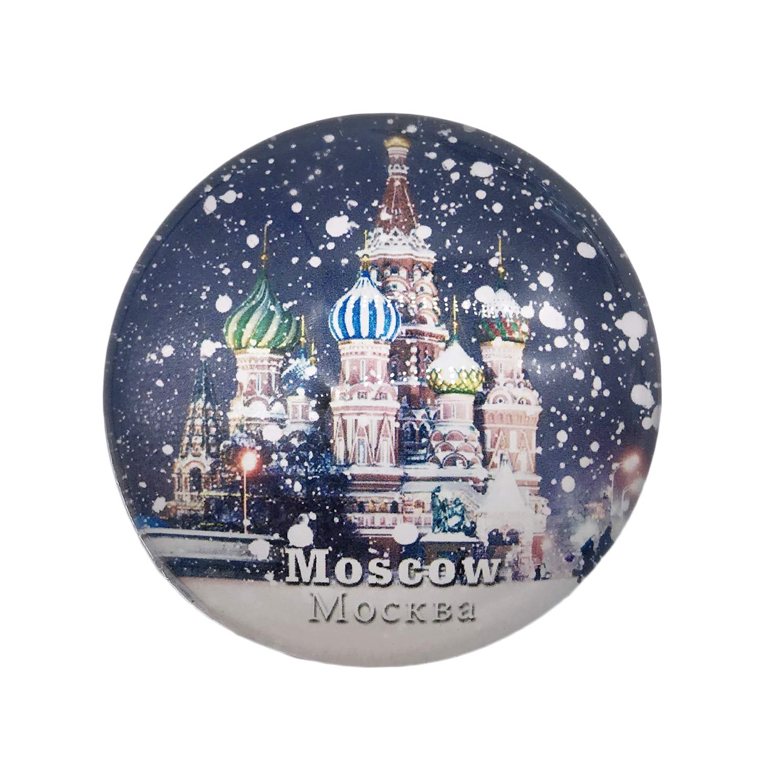 3D Moscow Russia Refrigerator Fridge Magnet Crystal Glass Magnet Tourist Travel Souvenir Collection Gift Magnetic Sticker Home Kitchen Decoration