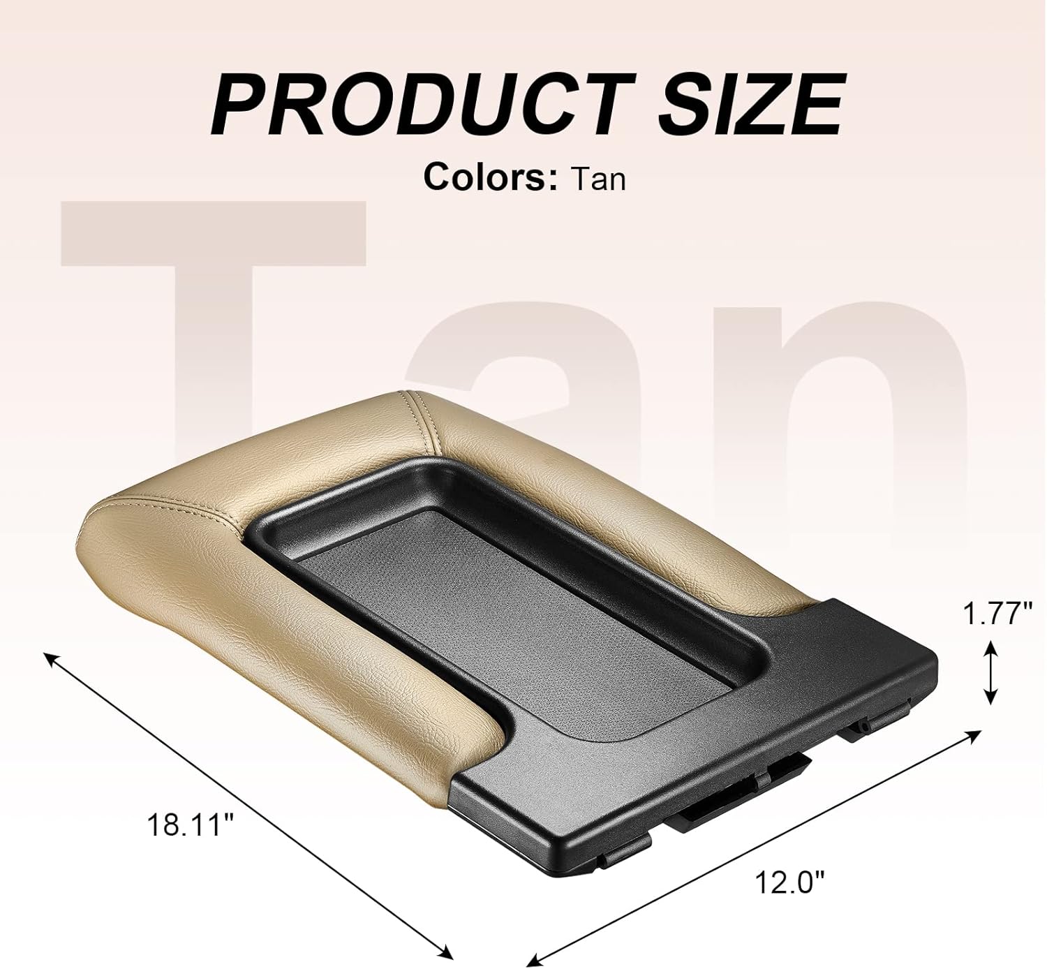 SPEEDWOW Center Console Lid Replacement Kit Fit for 2001-2007 Silverado, Avalanche, Suburban, Sierra, Yukon OEM:19127364, 19127365, 19127366, 924-811 (Beige)…