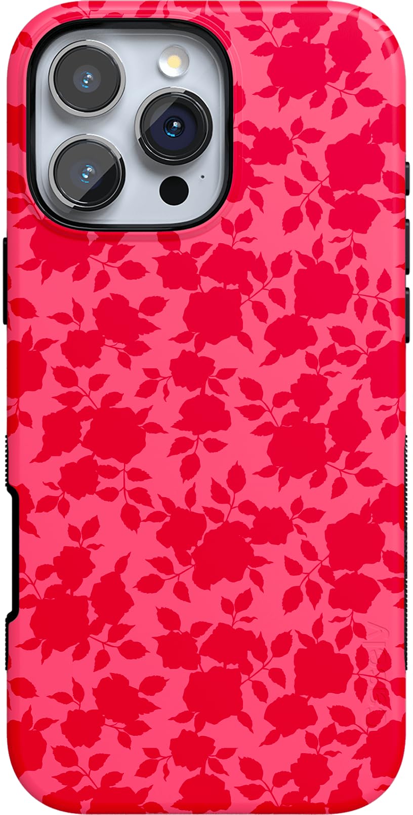 Casely iPhone 16 Pro Case | Rose Garden | Red Floral Aesthetic | Compatible with MagSafe | Bold Protective Design