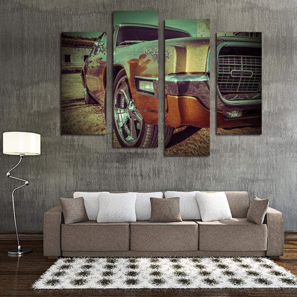 Art mural pour salon huile sur toile paysage décoration maison effet vieilles peintures