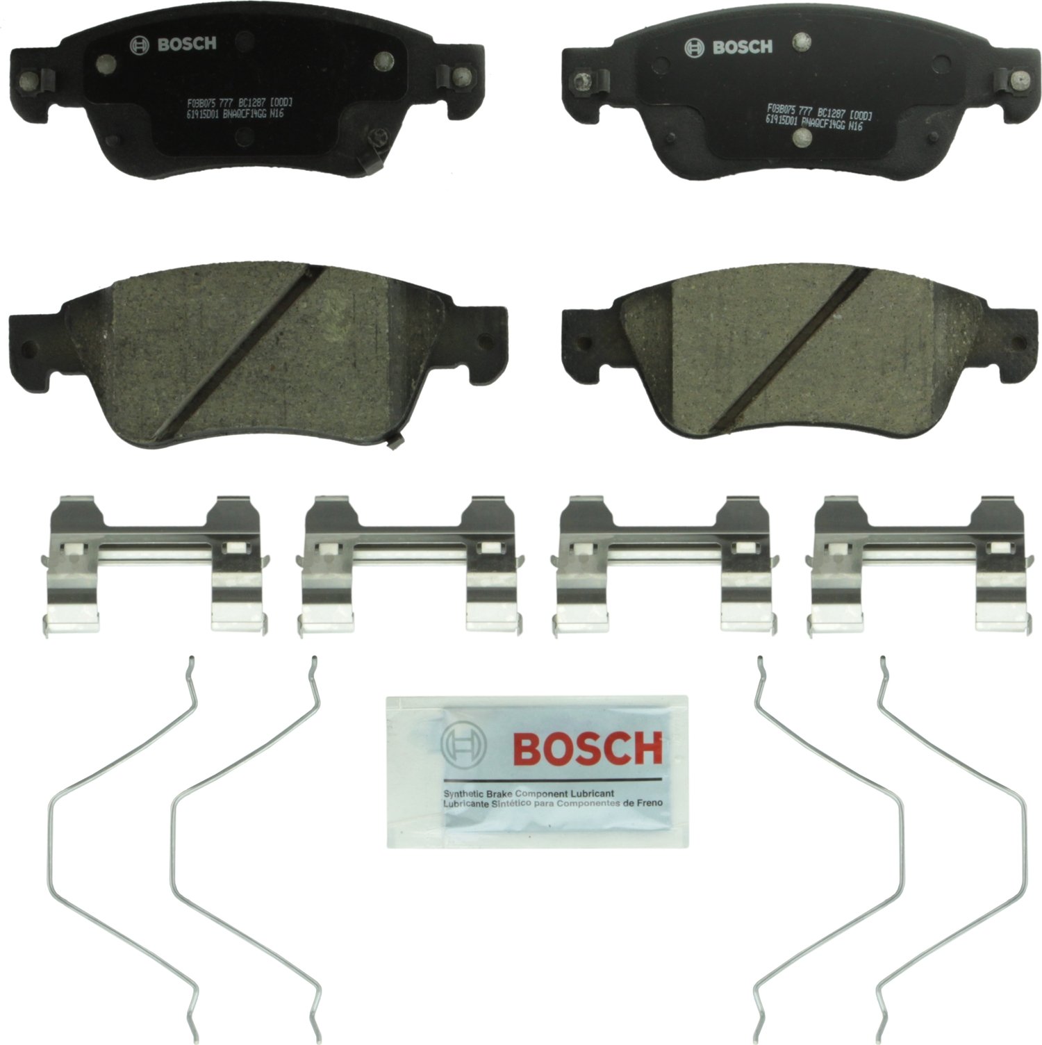 Bosch Automotive BP1078 QuietCast Premium Semi-Metallic Disc Brake Pad Set For: Subaru Forester, Legacy, Outback, B9 Tribeca, Tribeca, WRX, Front — view 329