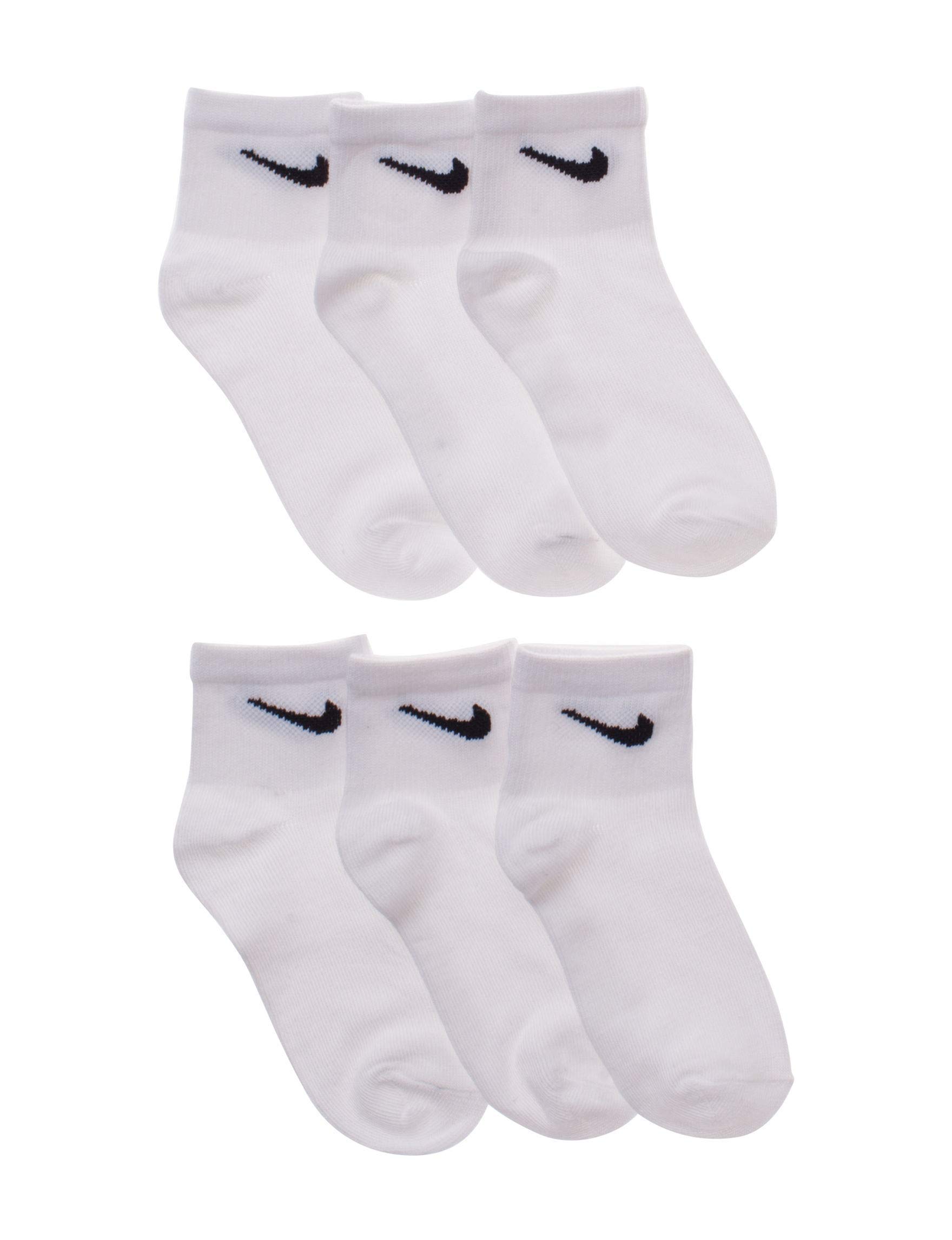 Nike Young Athletes Kids Ankle Cut Socks (6 Pairs/Pack),10C-3Y Shoe/ 5-7 Sock