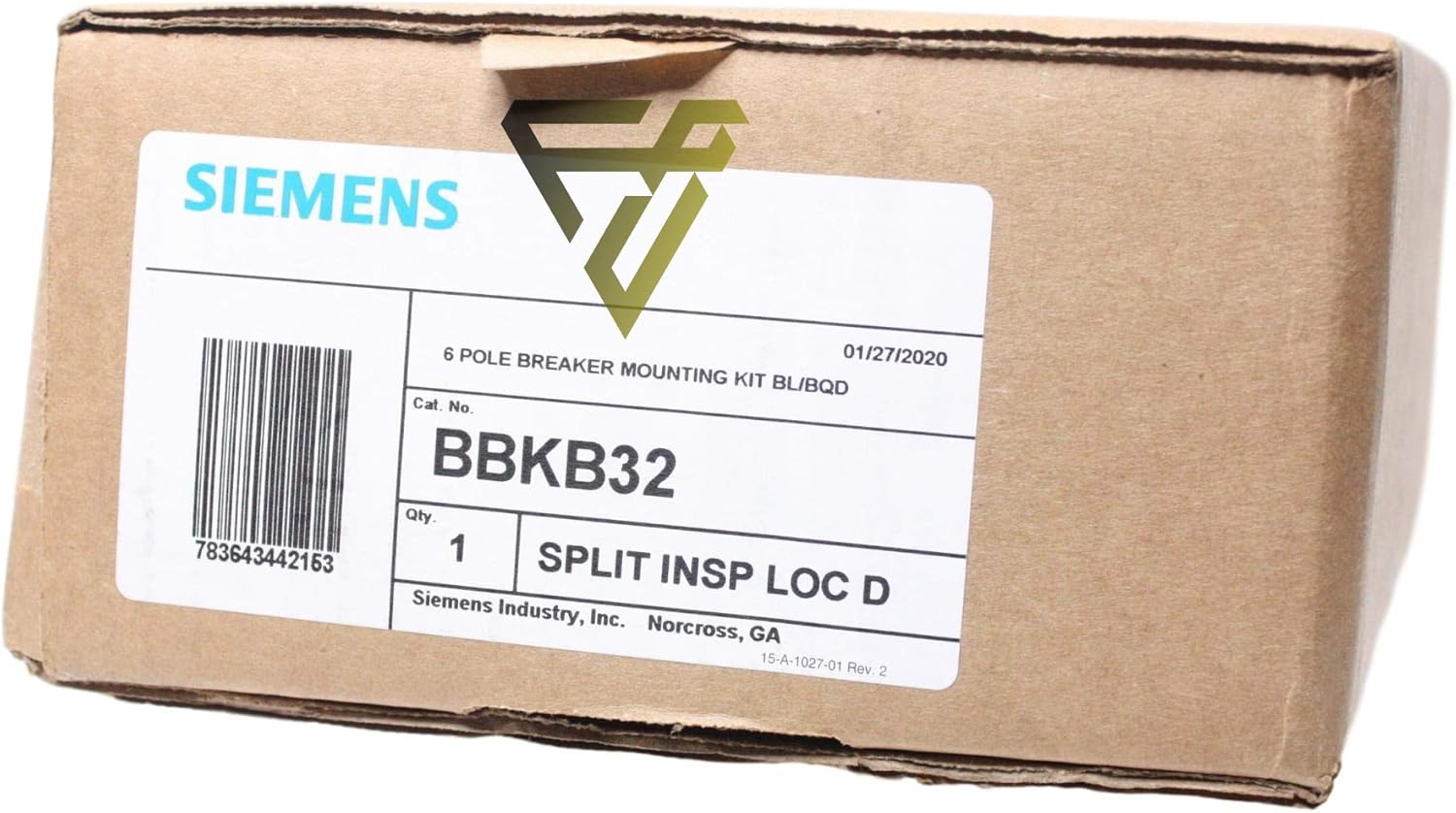 SIEMENS BBKB32 6 Pole Breaker MOUNTING KIT BL/BQD, Black