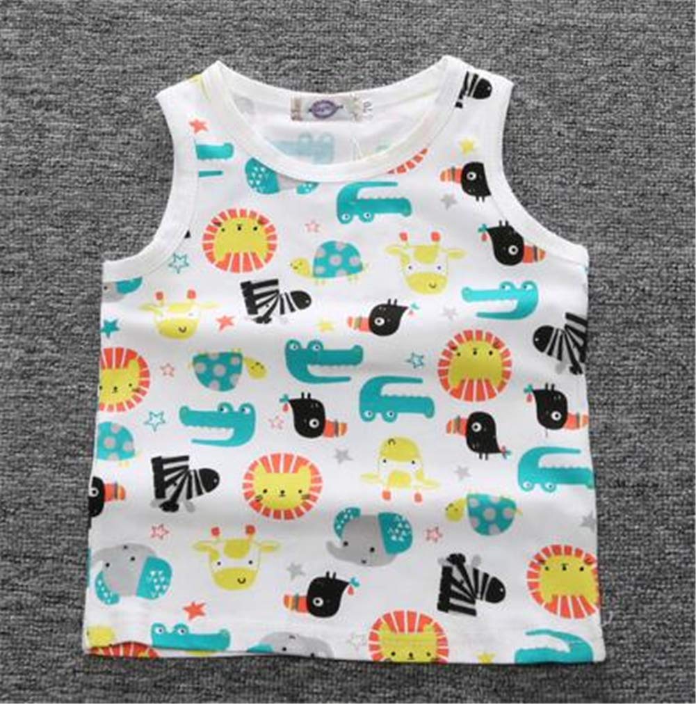 Camisetas de algodón para bebé de 0 a 4 años, unisex, sin mangas, ropa de verano, 2 unidades