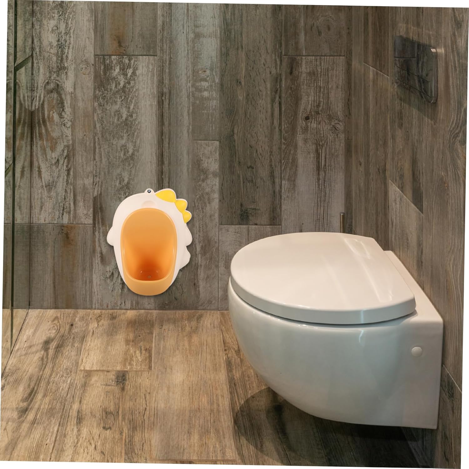 Cartoon Dinosaur Boys and Girls Urinal Training Potty for Boys Wall-Mounted Pee Urinal for Toddlers Encourages Habits and Fun Toilet Use