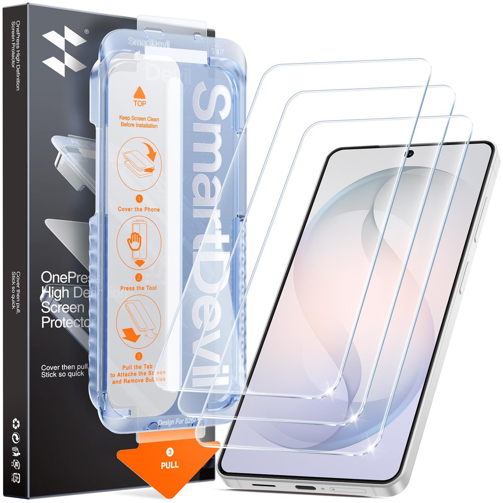 Photo 1 of SMARTDEVIL 3 Pack for Samsung Galaxy S26 Plus Screen Protector