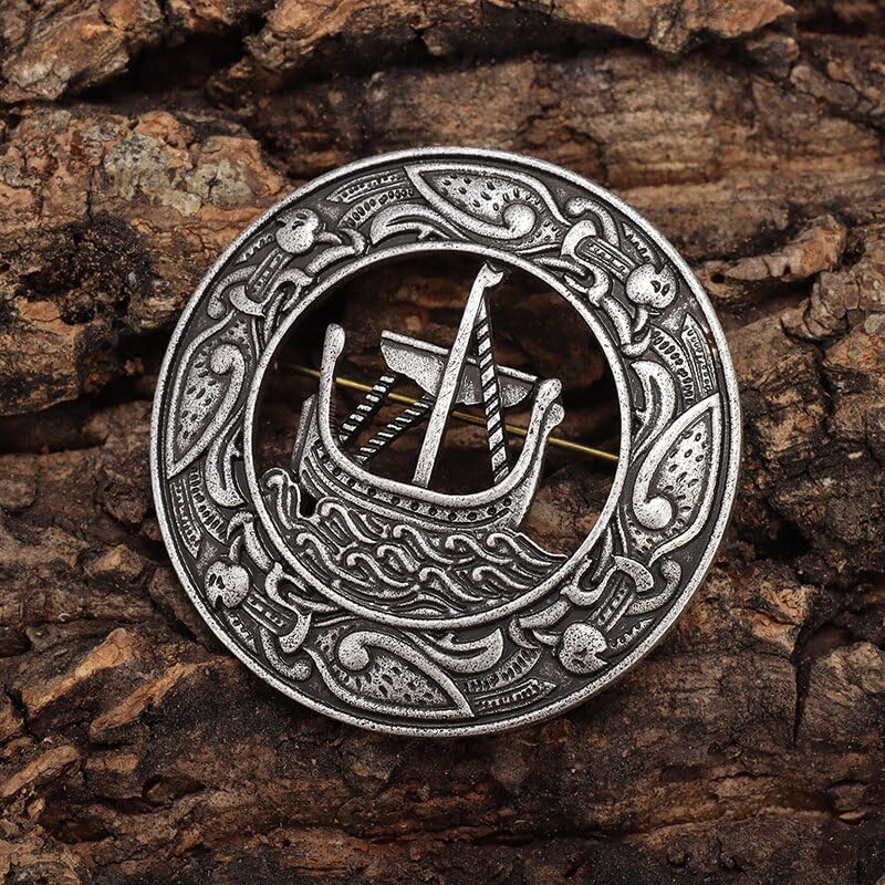 Broche de vela retro punk nórdico Odin para hombre, accesorio de fiesta de hip hop rock