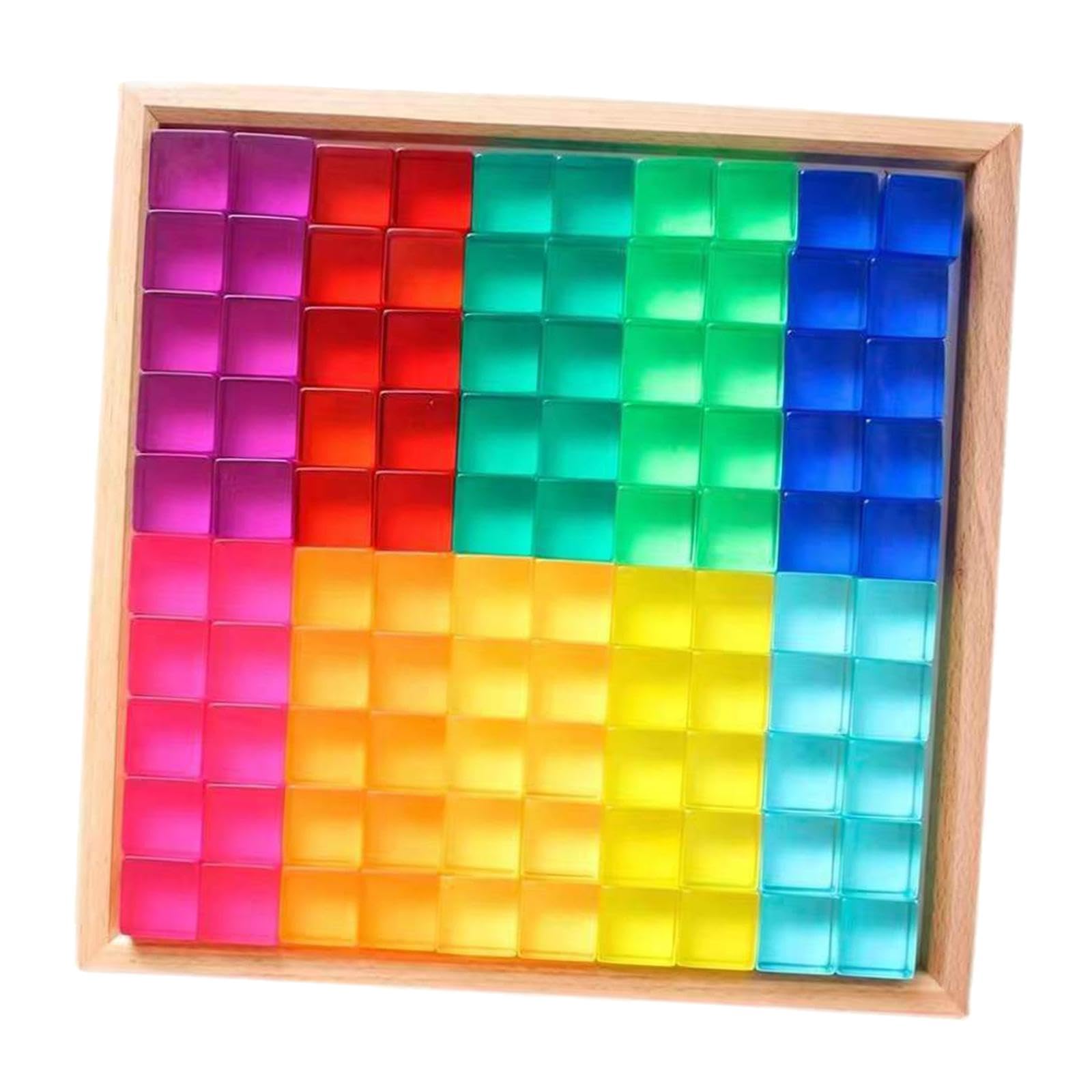 Set di Blocchi da Costruzione Colorati per Bambini, Cubi Impilabili in Resina, Giocattolo Educativo, Idea Regalo