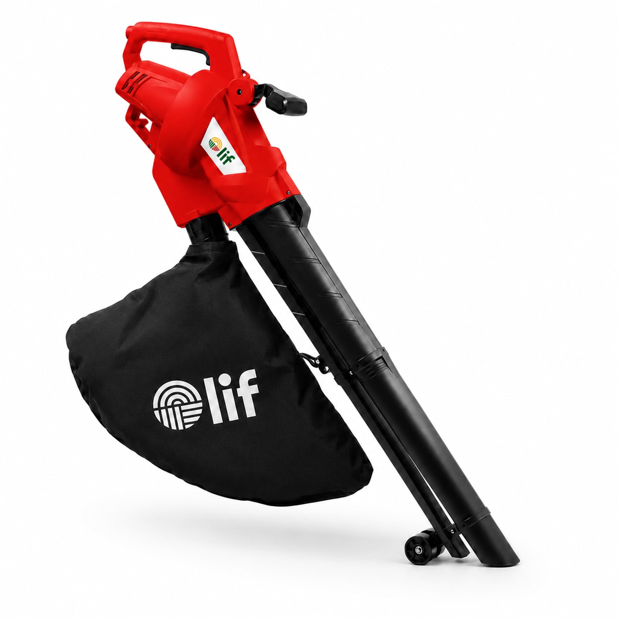 LIF Soffiatore Aspiratore Trituratore Green Easy Blow 3000W – 3 Funzioni, Velocità 250 km/h, Sacco 40 L, Triturazione 10:1 Incluso di rotelle per facilitare lo spostamento durante il lavoro