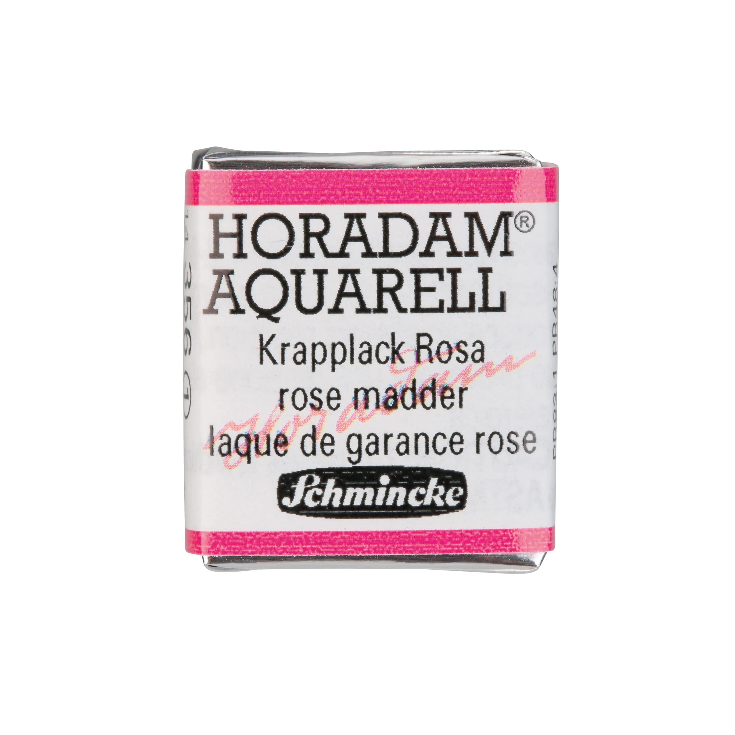 Schmincke - HORADAM® AQUARELL - finest artists' watercolours, 356 Rose madder, 14 356 044, 1/2 pan — image 1