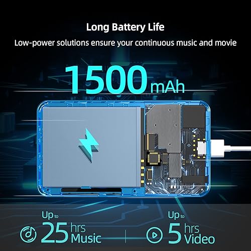 Miniatura 6 de Reproductor MP3 de 80 GB con Bluetooth y WiFi, reproductor MP3 MP4 con Spotify pantalla táctil completa de 4 pulgadas, reproductor de música Android