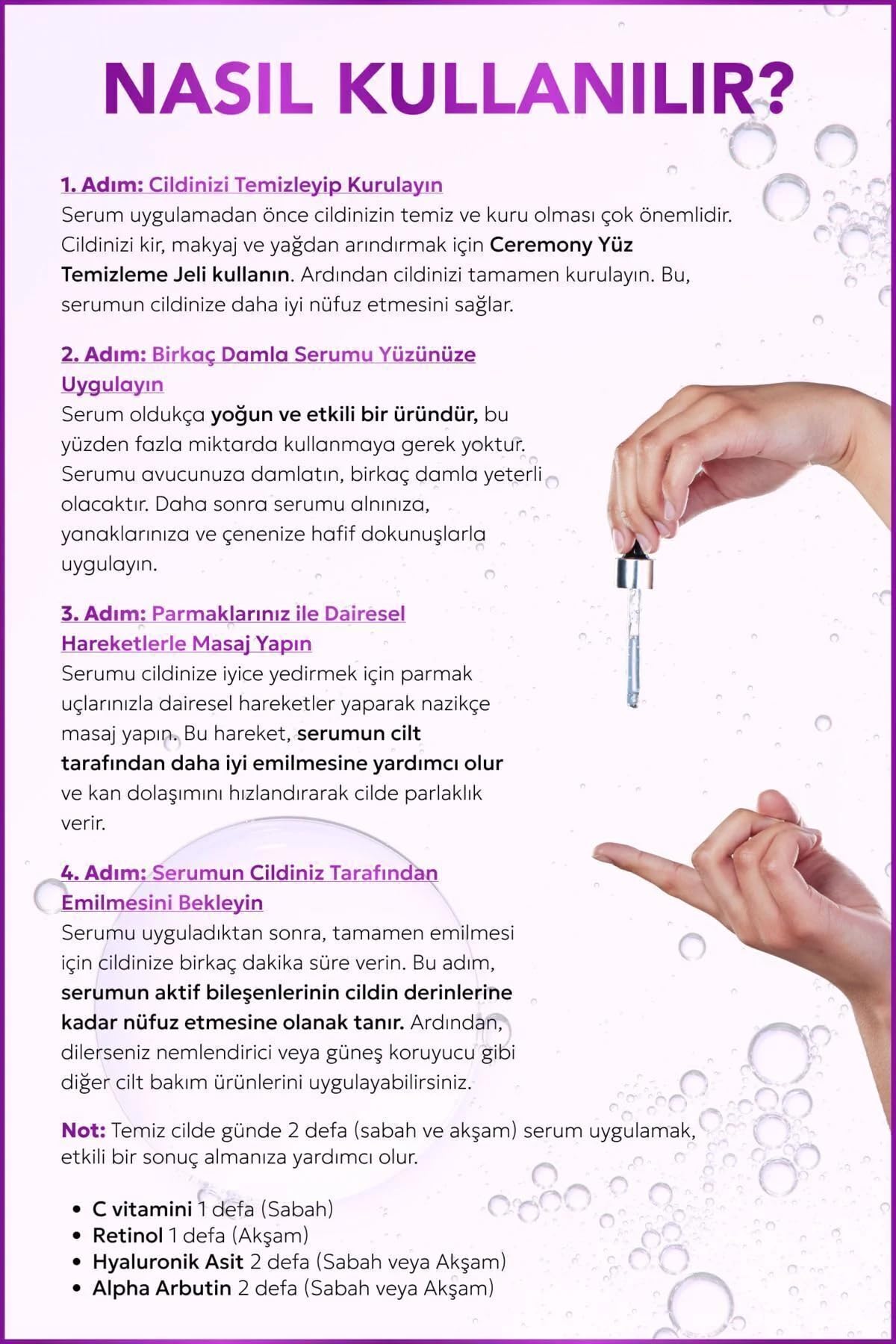 CEREMONY SERUM ALPHA ARBUTİN 30 ML