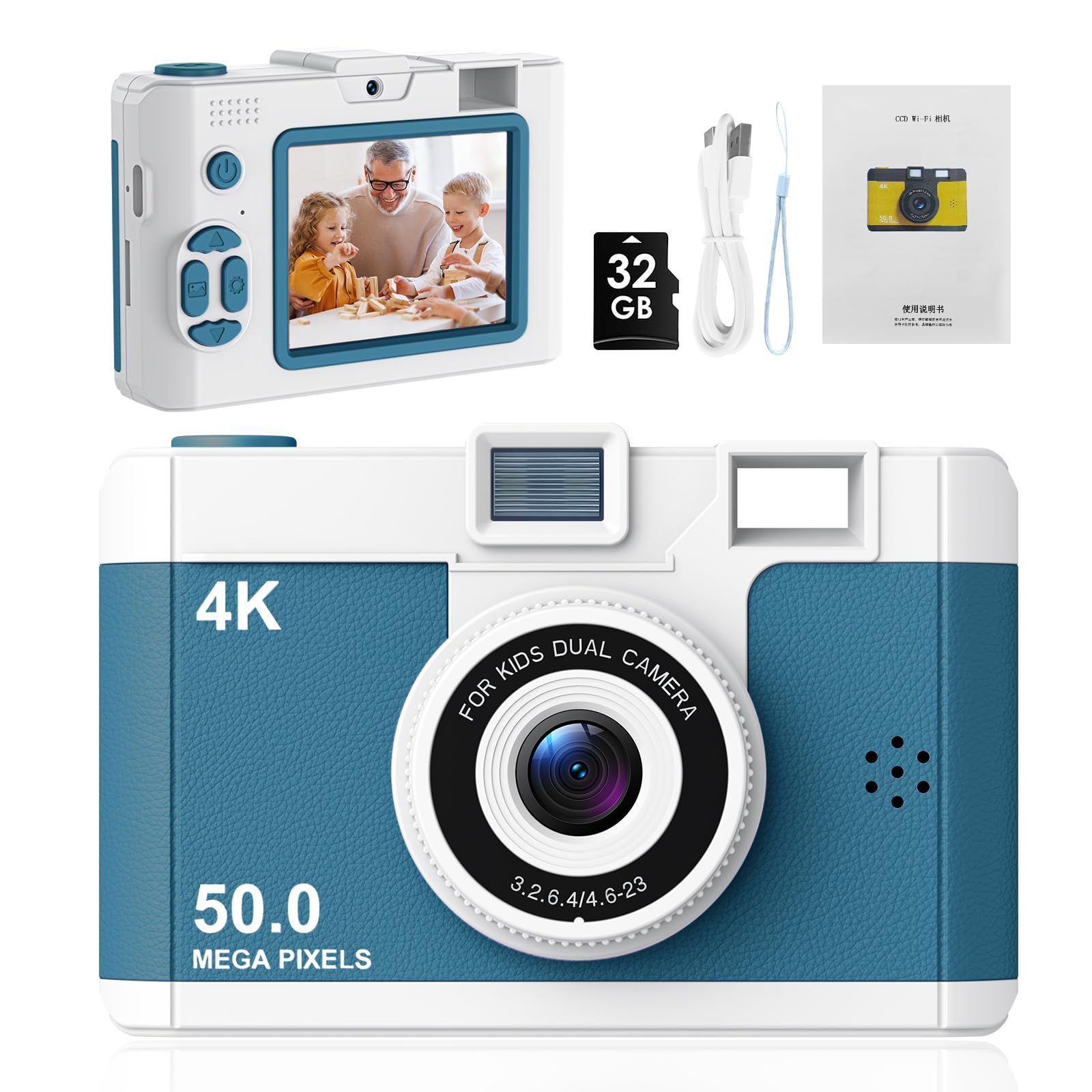 デジタルカメラ M26 50.0 MEGA PIXELS 本体 Amazon.com: 50.0 Mega Pixels Kids Camera for 5-13 Year Old Girls