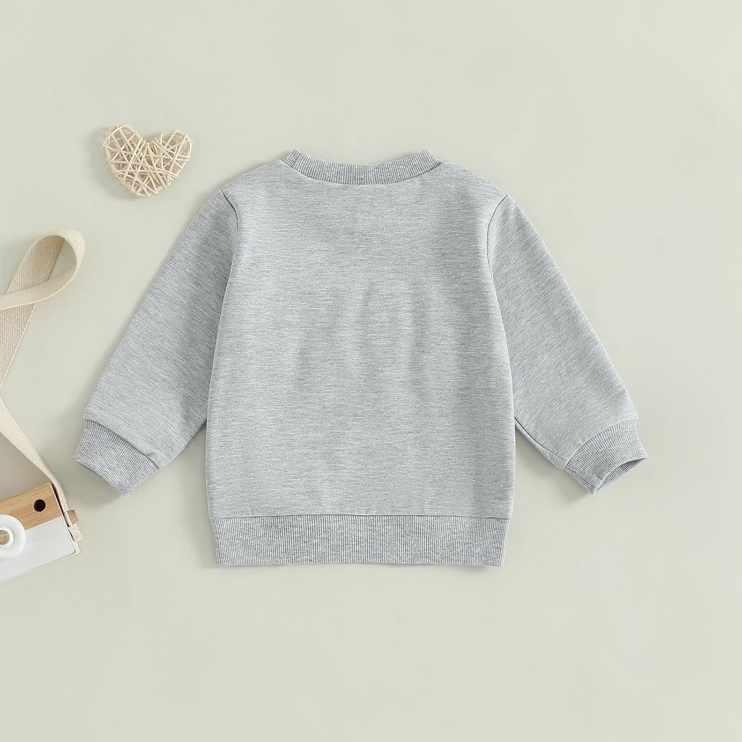 Family Matching Mommy and Me Valentine's Sweatshirt Long Sleeve Crewneck Embroidery Pullover Top - Image 7