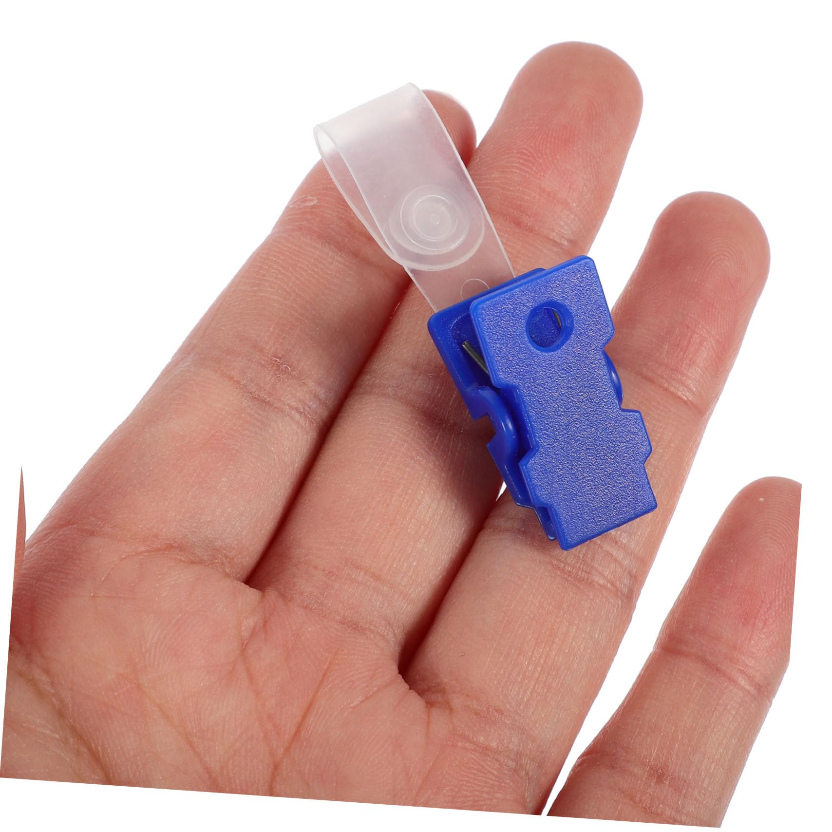DOITOOL 4 Set Clip Per Badge Con Cinghie Plastiche Portanome Piccoli E Versatili Per Carte Per Ufficio Conferenze E Eventi 100 Pezzi * 4