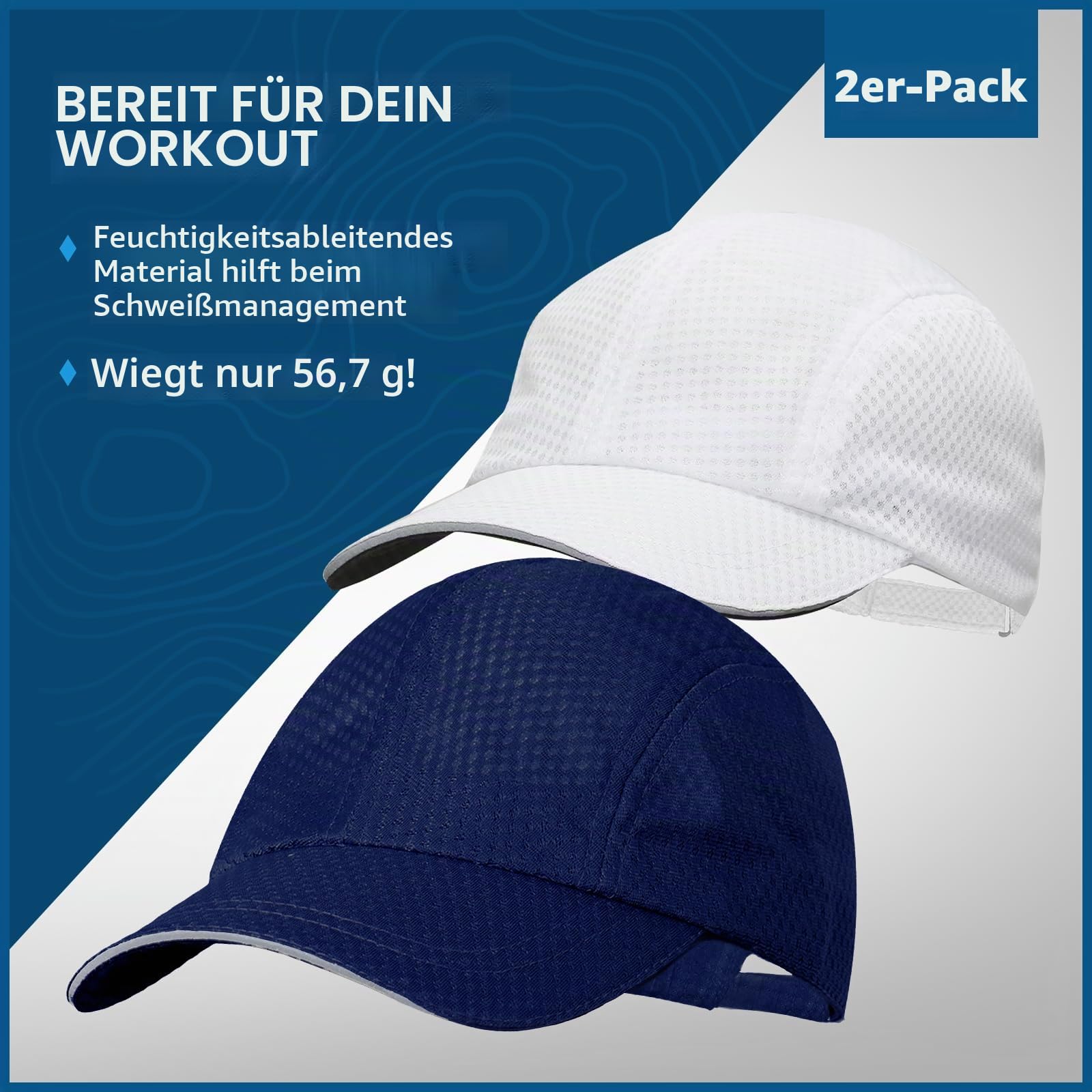 TrailHeads Race Day Performance Laufkappe – Leichte, Schnell Trocknende Cap für Herren – Laufmütze