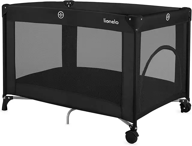 Lit Pliable pour Bébé Lionelo Amelie - Compact, Léger, Jusqu'à 15 kg