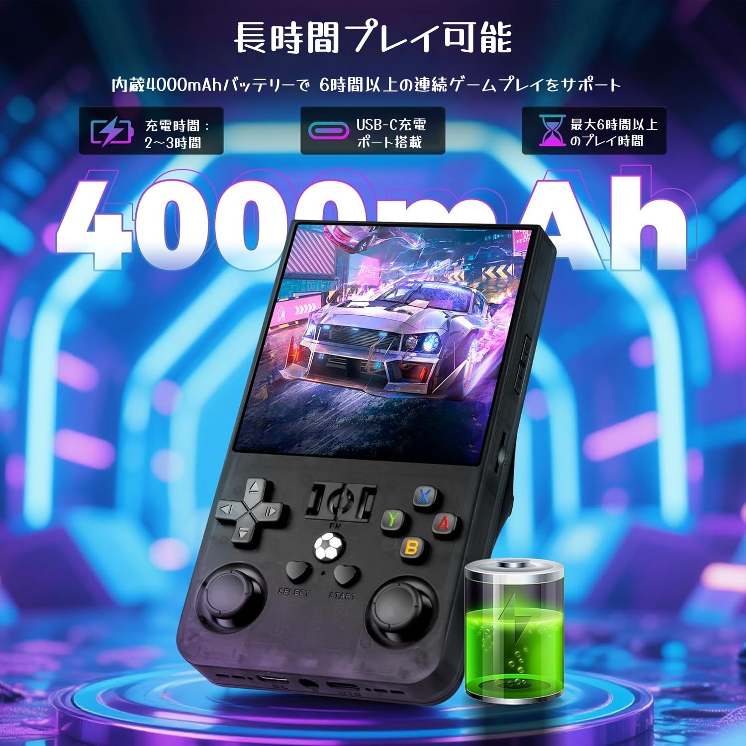 日英語260305レトロゲーム Linux システム1GBメモリ128GB容量 Amazon | R36MAX レトロゲーム機｜128GB内蔵・2万種収録・Linux搭載・4