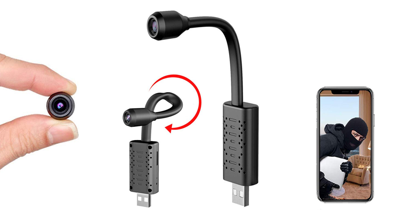 Rettru U21 Small Spy Camera Hidden Camera WiFi with USB Plug