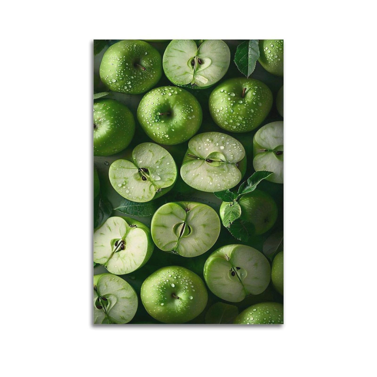 Kakemono pommes vertes ZHOUKEG affiche suspendue moderne fruits 60x90 cm