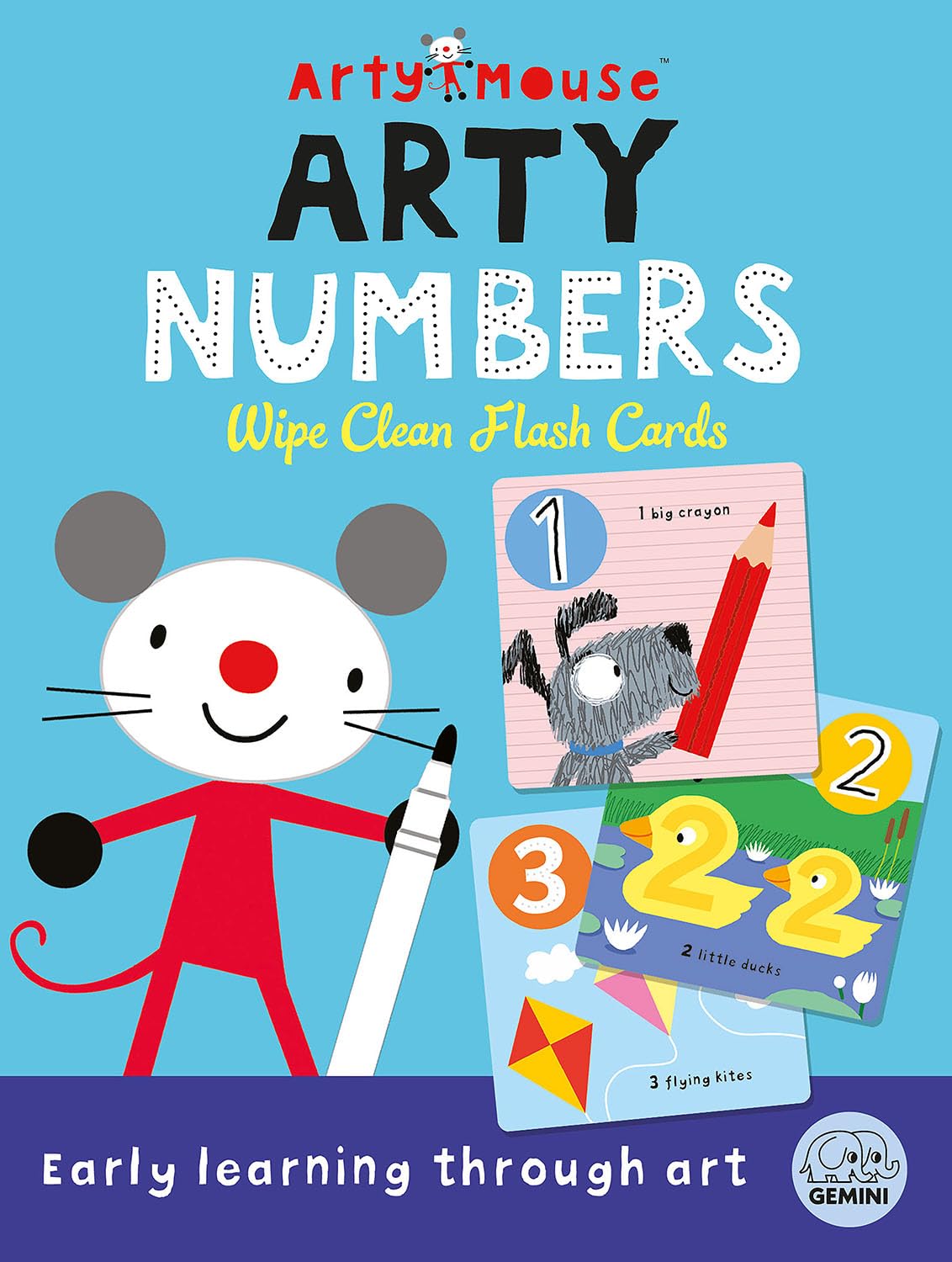 Arty Mouse Arty Numbers Wipe Clean Flash Cards: Number and Counting Practice for Preschool and Early Learners