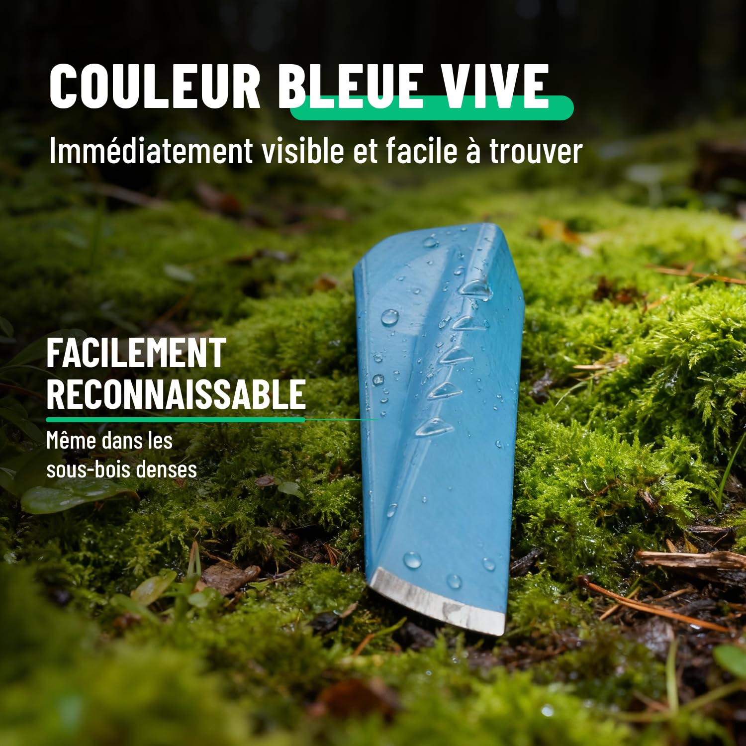 greate Coin Bucheron en Acier Coin eclateur Durable en Acier C45 - fendre buches Bois, fendeur de buche