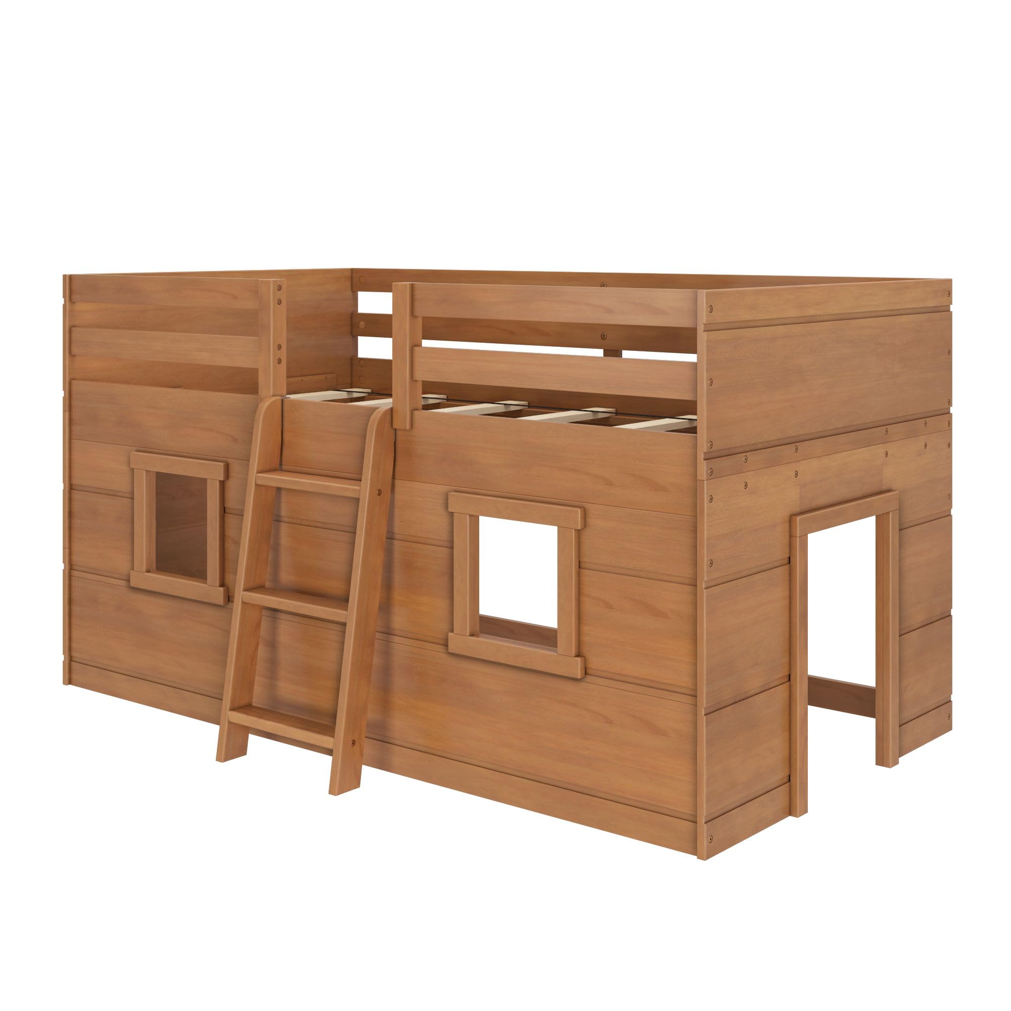 Snapklik.com : Max & Lily Modern Farmhouse Twin Low Loft Bed