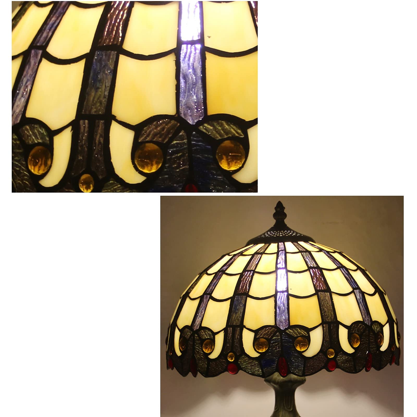 Kryształowa lampa stołowa witraż dziecięca lampka nocna lampki nocne do salonu sypialnia Cafe Bar