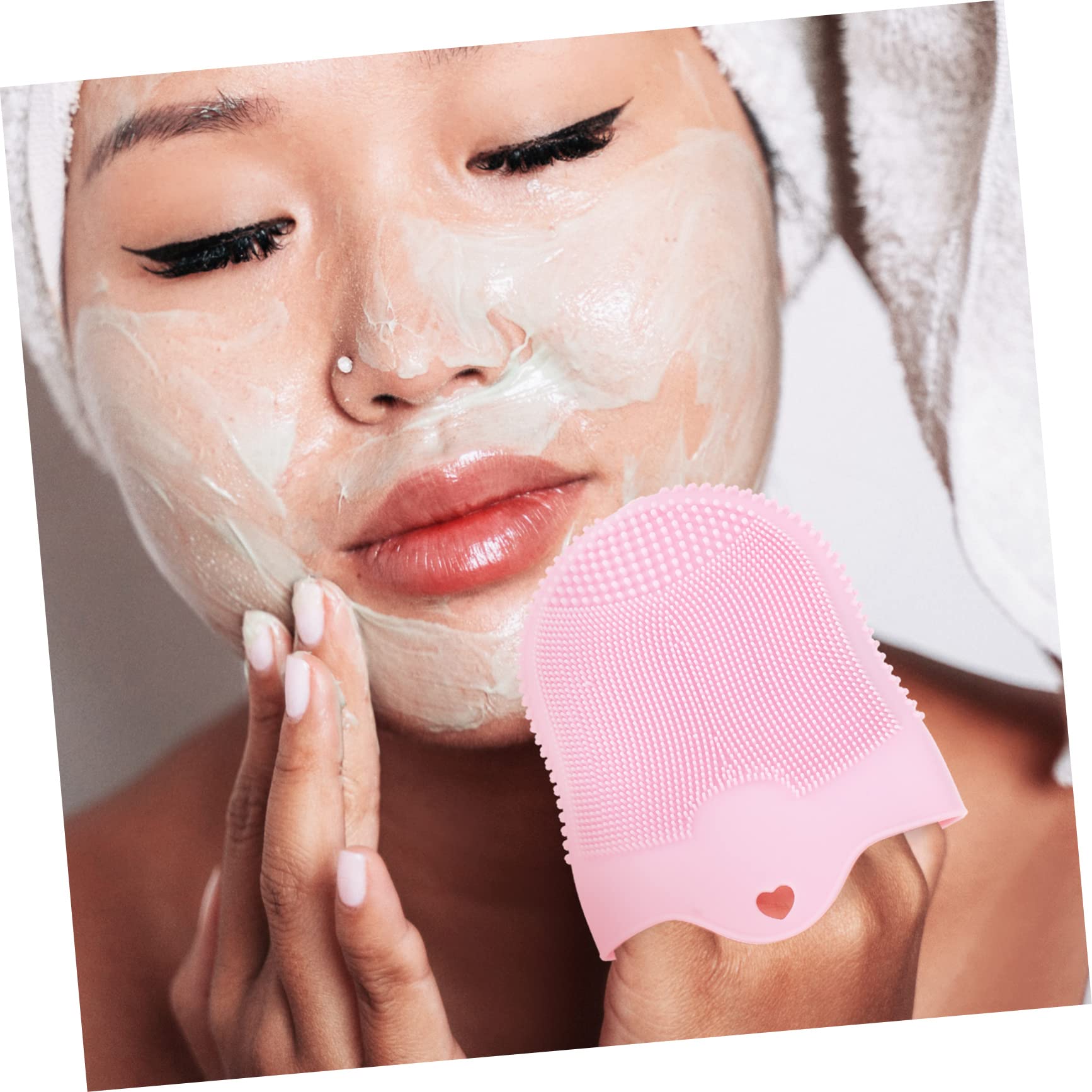 Healeved 5stücke Silikon Gesichtsreinigungsbürste Weiche Tragbare Gesichtsreinigungsbürste Mit Massagefunktion Für Sanfte Peeling-anwendungen Und Tägliche Hautpflege