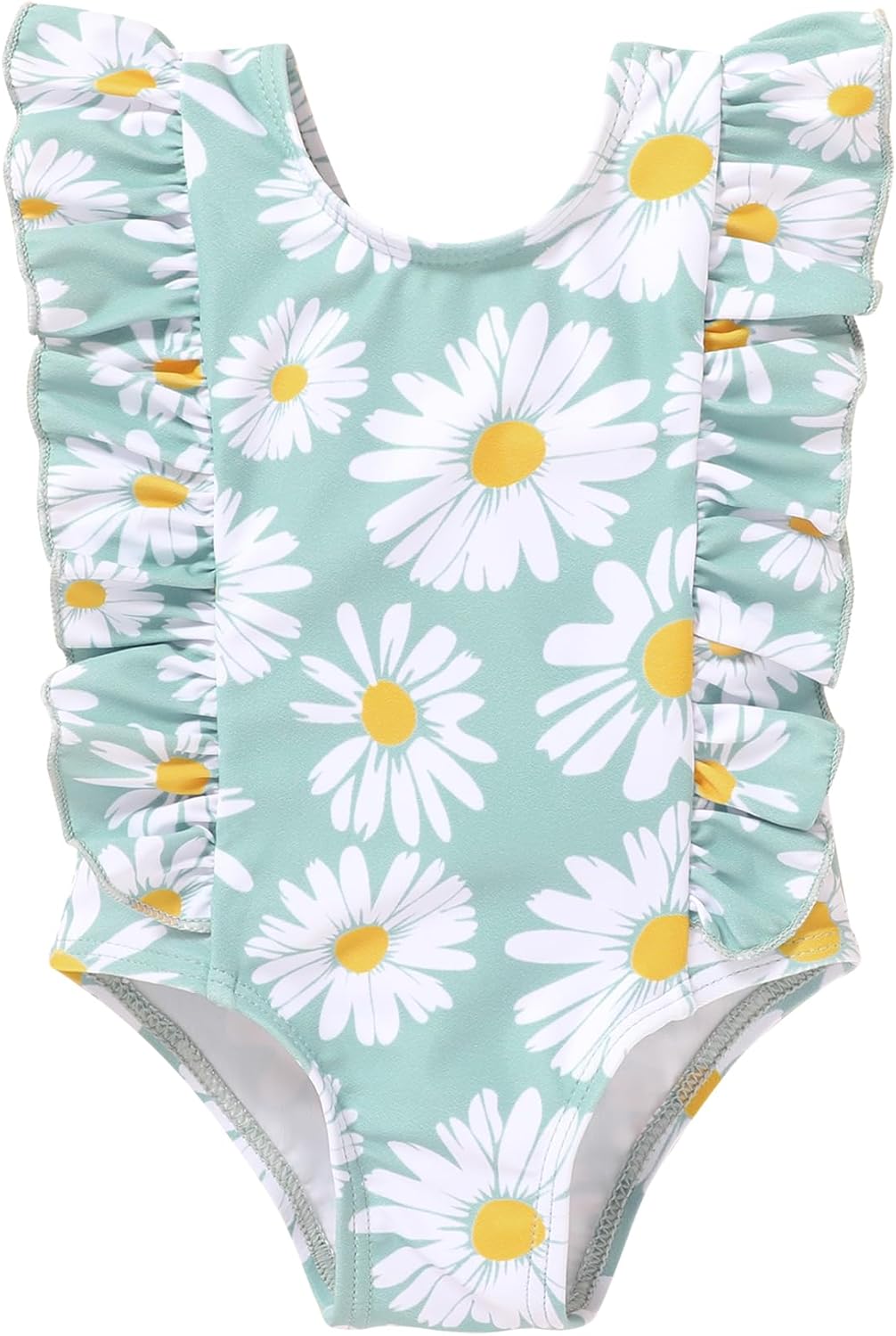 Newborn Baby Girl Ruffle Swimsuit Infant Toddler One Bangladesh Ubuy