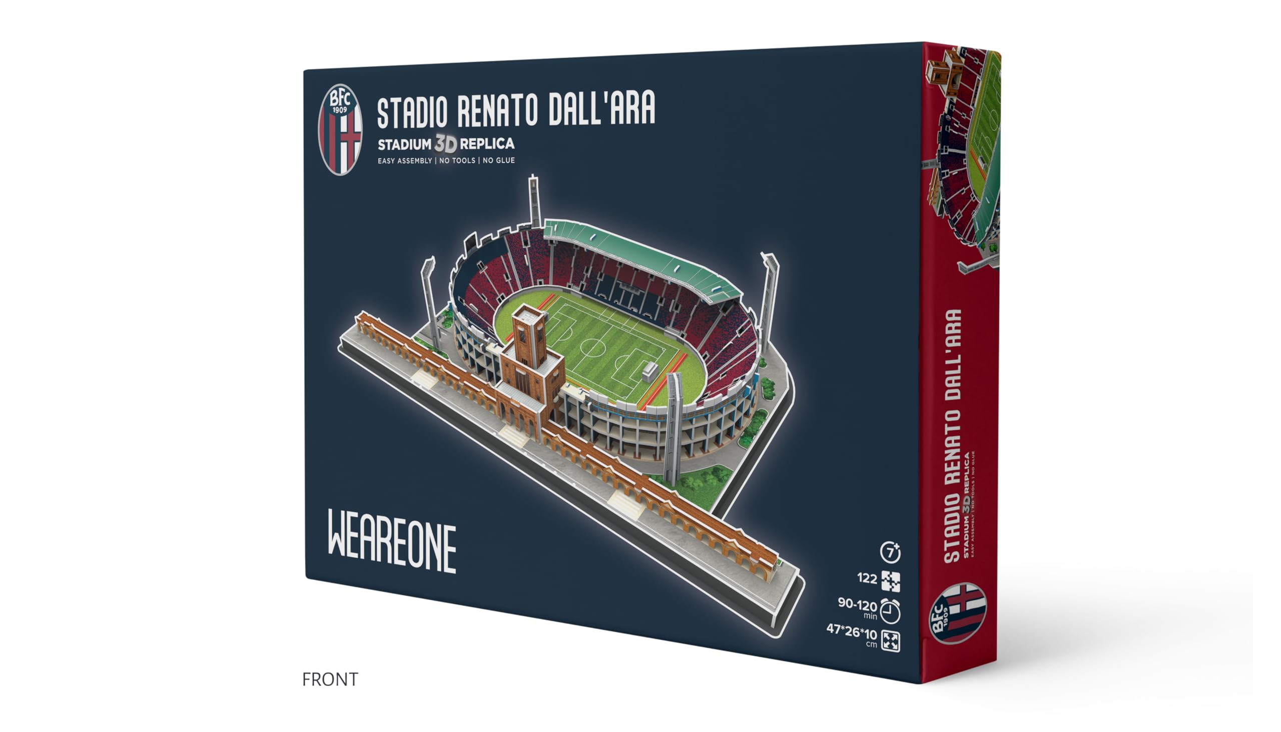 Pro-Lion Puzzle 3D dello stadio Renato Dall'Ara - 112 pezzi | Sede del Bologna Football Club | Serie A FC Regali calcistici per bambini dai 7 anni in su