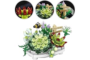 Botanical Lego Succulent: Captivating Bonsai Collection for Plant Lovers