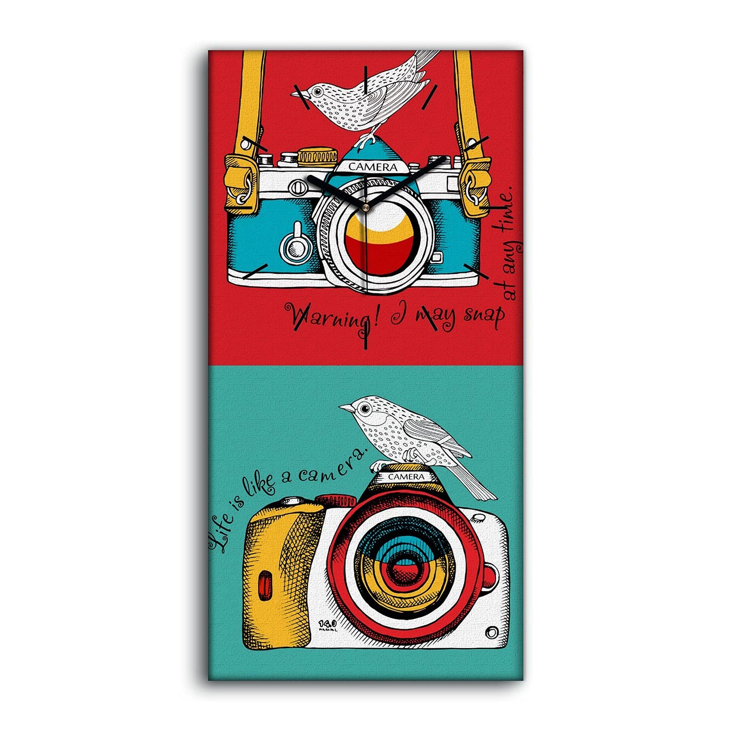 Horloge sur Toile Grand Format pour Décorer un Grand Mur Vide