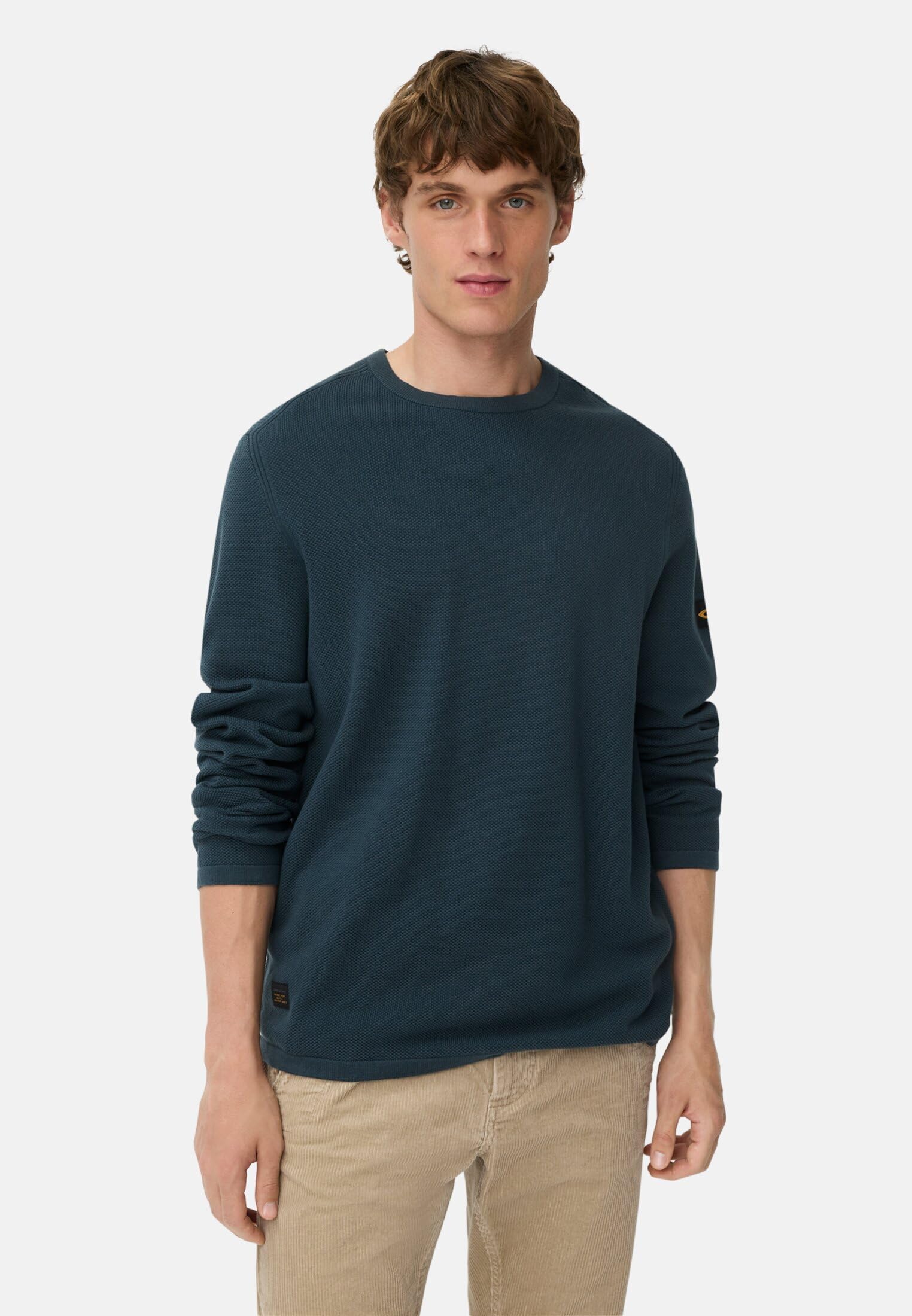 camel active Herren Pullover aus Reiner Baumwolle