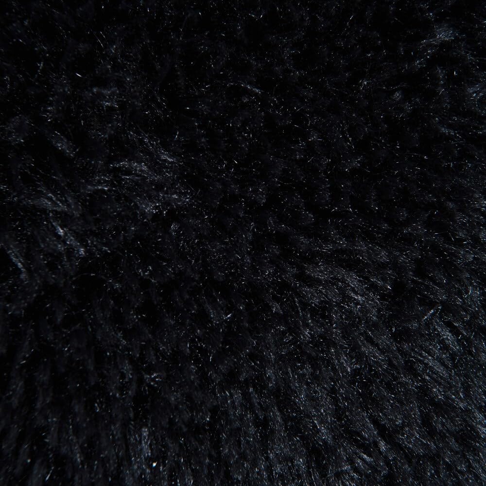 Home Deluxe - Cama para Mascotas Muffin - Dimensiones: 80 x 80 x 17 cm, Color: Negro, Incl. Manta para Mascotas, Relleno de algodón, Funda Lavable, Antideslizante e Impermeable I Cama para Perros