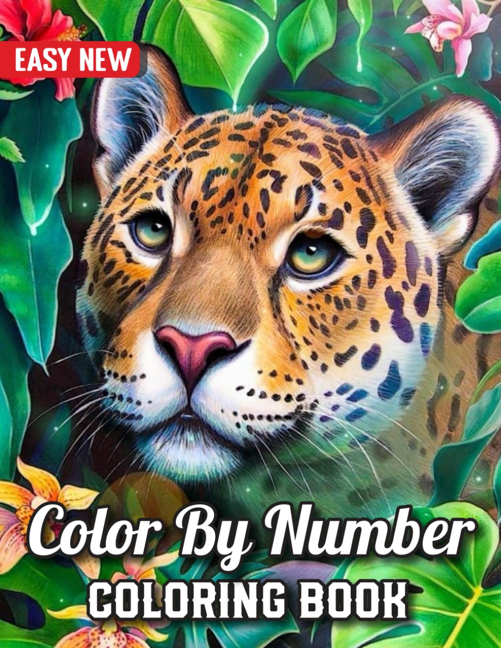Easy Color By Number Coloring Book for Adults: Large Print Color by Number Coloring Book for Adults with Easy Color By Number Pages of Butterflies, Birds, and More