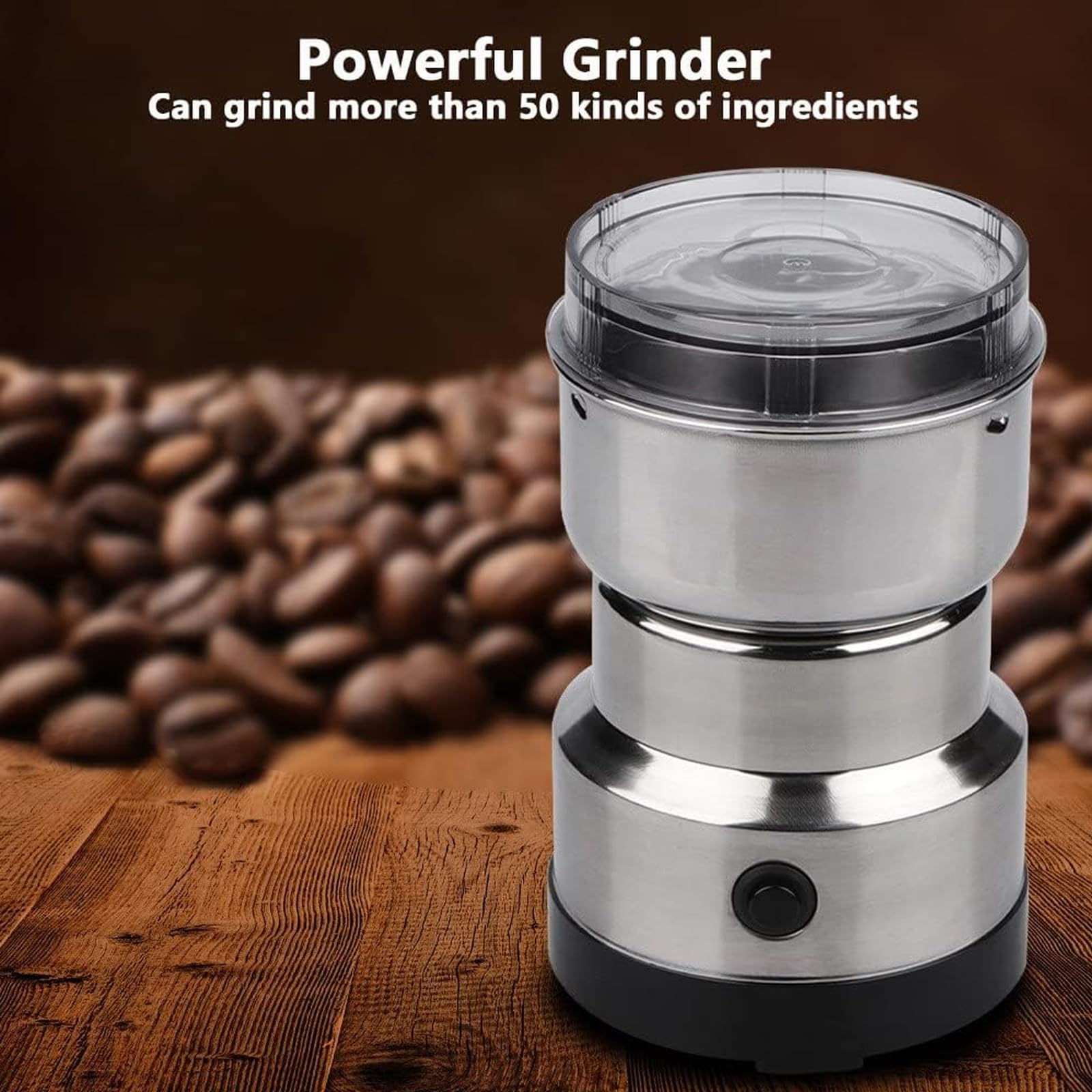 Notenmolen Elektrisch,Koffiemolen Elektrisch - Peperblender - Afneembare zout- en pepermolen, koffiebonenmolen, handig voor zout, peper, noten, granen en koffiebonen