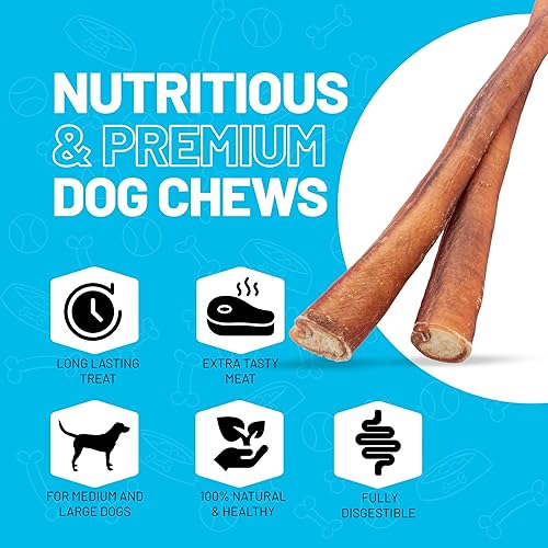Miniatura 31 de Sitka Farms Bully Sticks XL de 12 pulgadas – 12 unidades – Golosinas dentales de larga duración para todos los perros y cachorros – Palitos de un