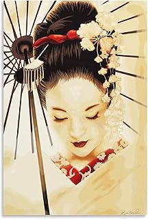 LGHLJ Quadro su Tela Soggiorno Memorias De Una Geisha Poster Quadri Decorativa Pittura 50x70cm x1 Senza Cornice