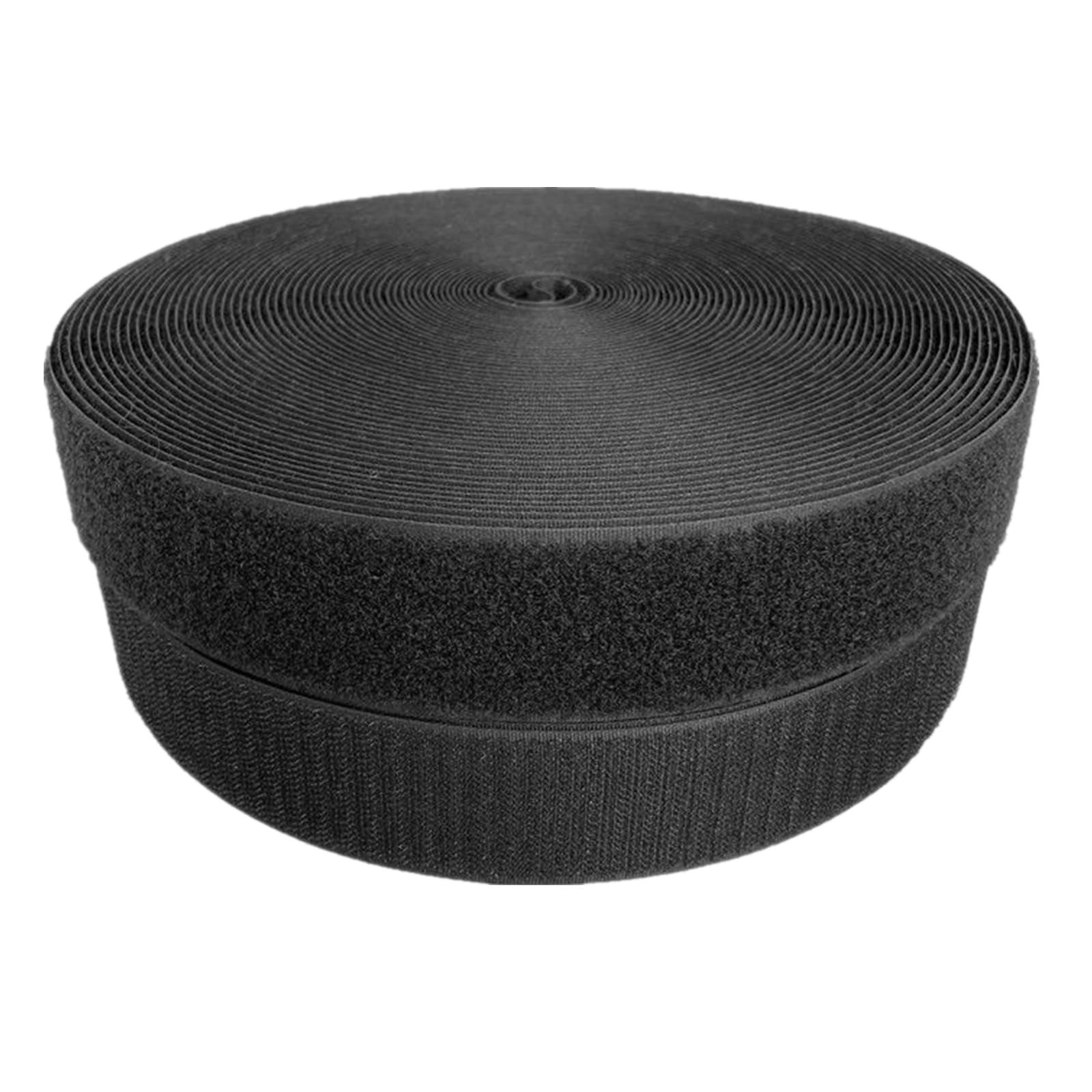YunYunStrap Hook and Loop Tape Sew On 50MM Grey Black Back Side Non Self Adhesive Nylon Strips Fabric Fastener Interlocking Tape for Clothing, Crafts DIY, Sewing Projects Around Home and Office