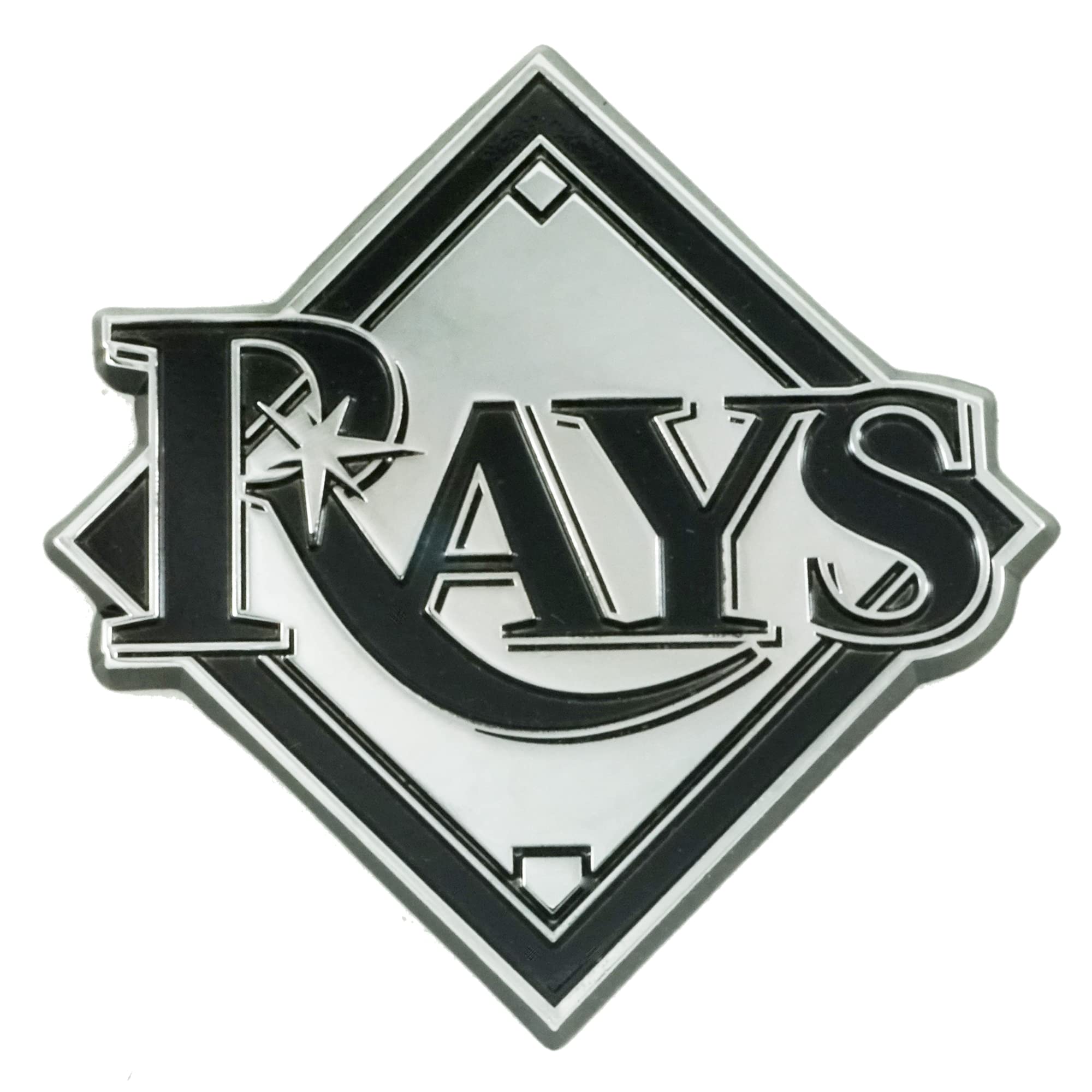 FANMATS 26731 Tampa Bay Rays 3D Chrome Metal Auto Emblem