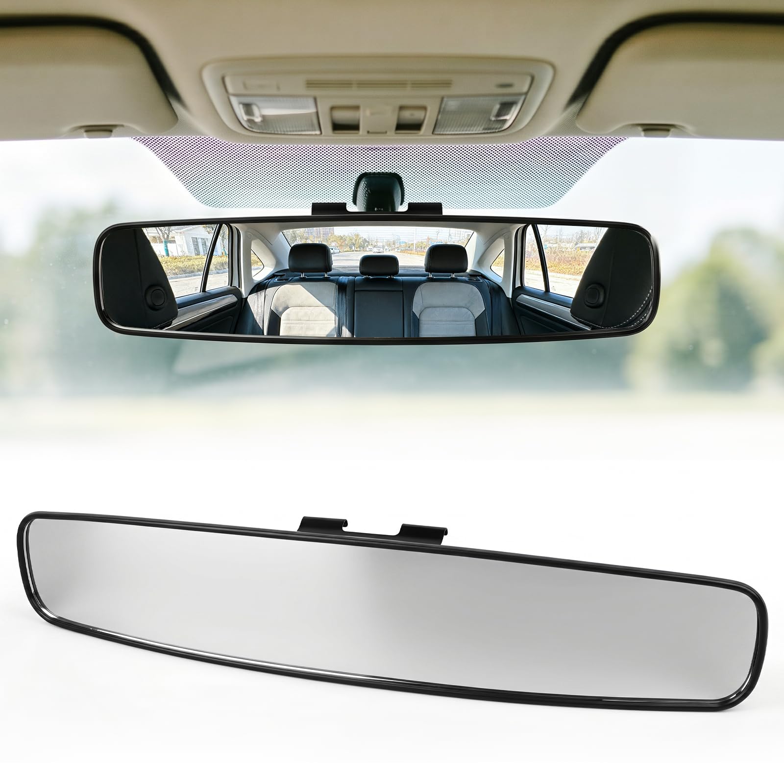 Photo 1 of 17" Panoramic Rear View Mirror Day Night Wide Angle Convex for Car SUV