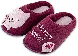 Pantufa Antiderrapante Bordada Gatinho Disponível do 27/28 até 45/46 Super Quantinha