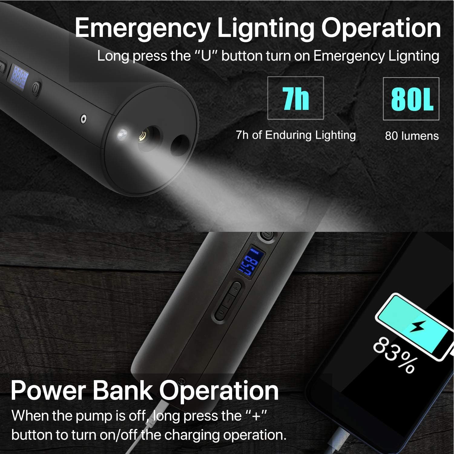 CYCPLUS A5 Emergency Light and Power Bank