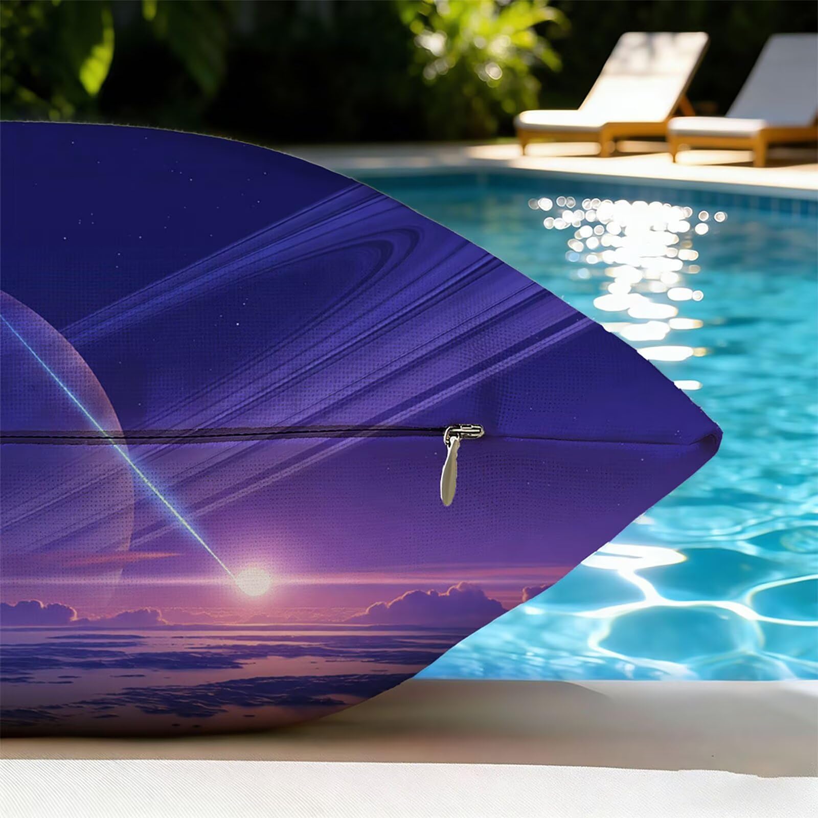 Housse de Coussin Canapé RêVe 75x75cm Exterieur Impermeable Ciel Nocturne Taie D'oreiller Décoratif Aesthetic Housse Coussin Decoration pour Chambre Sofa Jardin Balcon Terrasse Lot de 2. P-5531