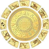 Land: Salomonen - Jahr: 2024 Power Coin Lunar Year Fan Shaped Collection Set 13 Gold Münze 10$ Solomon Islands 2024