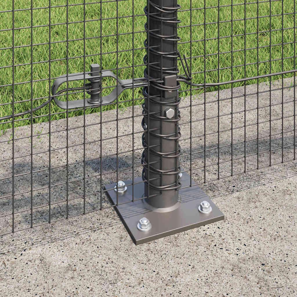 PVC beschichtete Zaunpfosten aus Stahl für den Garten, 6 m lang, robuste Konstruktion für Außenbereiche, kompatibel mit verschiedenen Zaundesigns, pulverbeschichtete Oberfläche