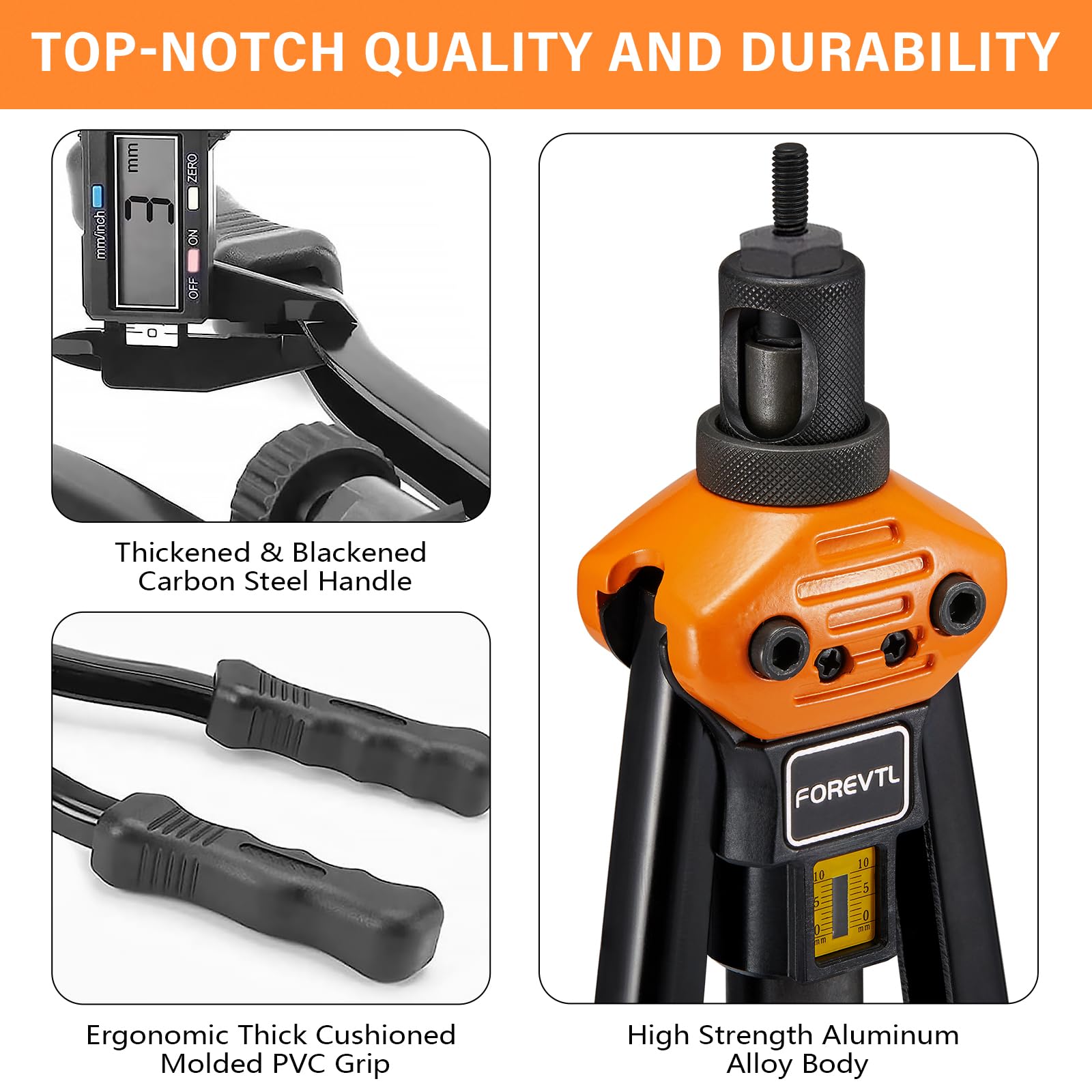 BEETOW Rivet Nut Tool Set - 16 Inch Hand Nut Riveter With - View #5